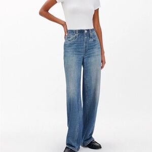 rag & bone Light Blue Wide-Leg Miramar jeans.  Size Medium, new with tags